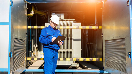 Execution of electrical measuring works on the power transformer