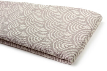 Peshtemal Turkish towel folded colorful textile for spa, beach, pool, light travel, healthy fashion and gifts. Traditional turkish bath material, scarf