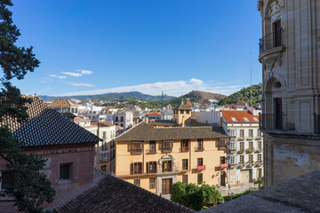 Urban environment of Malaga city, Spain