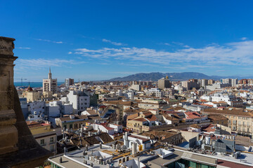 Fototapeta premium Urban environment of Malaga city, Spain