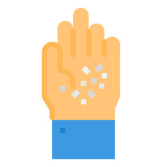 Obraz premium Microplastics flat icon