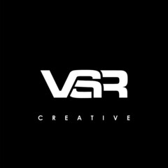 VSR Letter Initial Logo Design Template Vector Illustration