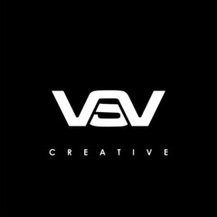 VSV Letter Initial Logo Design Template Vector Illustration
