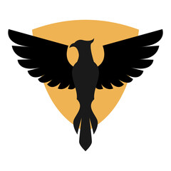 Illustration Vector Graphic of Eagle Emblem Logo. Perfect to use for Technology Company
