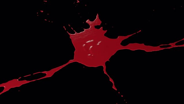 Blood 3D Simulation Red Liquid 