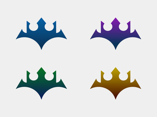 bat logo, kingdom, royal logo, king logo concept, queen, logo for company, logo for business, elegant logo, stylist logo