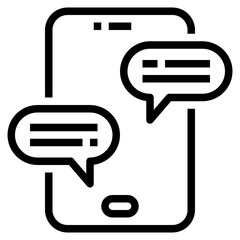 Chat outline icon
