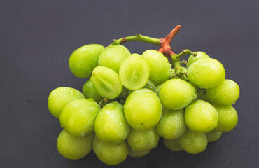 Korean grape put on background,