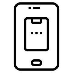 Smartphone outline icon