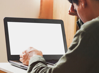 businessman working on laptop