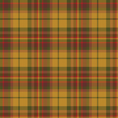 Plaid seamless pattern. Vector background of textile ornament. Flat fabric design.