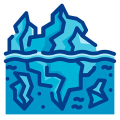 iceberg line icon