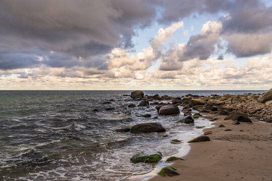 Nonnevitz Beach and the Baltic See coast between Schwarbe and Nonnevitz, Mecklenburg-Western Pomerania, Germany