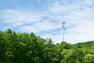 wind generator (windmill) produces green energy
