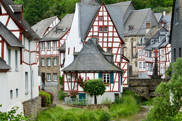 old half-timbered houses in Monreal, Germany