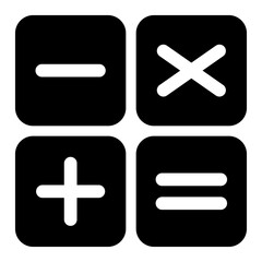Obraz premium Plus, minus, multiply and equal to mathematics symbol, education maths icon, web element vector illustration design