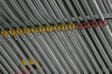 Typical installtion for electrical conduit in construction building