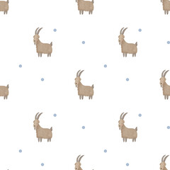 Farmhouse seamless pattern, Farm animals seamless pattern, Cute animals, cow, horse, bird, pig, rabbit, sunflower for scrapbooking, fabric, print