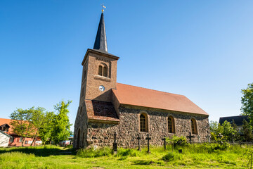 Fototapeta na wymiar Dorfkirche Jühnsdorf, Blankenfelde-Mahlow, Brandenburg, Deutschland
