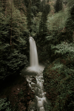 waterfall in the woods © sedatelbasan