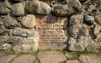 Culloden Moor was the site of the Battle of Culloden in 1746 near Inverness, Scotland, UK