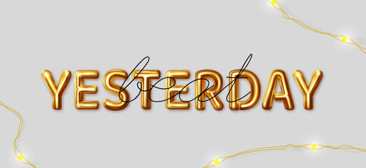 Beat yesterday. Vector motivational inscription for the best wishes made