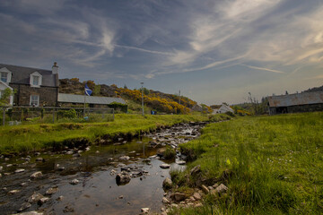 The small village of Duirinish in the Western Highlands of Scotland, UK