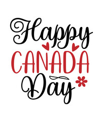 Happy Canada Day layer by  layer svg cut file
