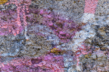 abstract colored texture. Old scratches, stain, paint splats, spots on the wall