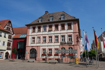 Fototapeta na wymiar Marktplatz in Karlstadt am Main
