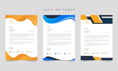 Corporate business letterhead template. Modern letterhead. Corporate letterhead, letterhead design elements, letterhead business, letter head, letterhead design, letterhead, creative letterhead