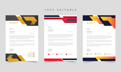 Letterhead design template. Modern business letterhead design template, business letterhead, letterhead template, simple letterhead, corporate letterhead