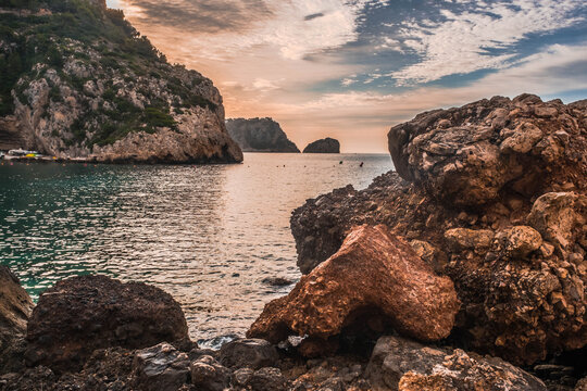 The Granadella cove in Javea, Spain.