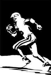 american football vector illustration on background