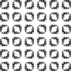 floral seamless pattern background. Geometric ornament for wallpapers and backgrounds. pattern with Black and white color. 