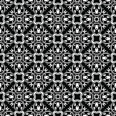 floral seamless pattern background. Geometric ornament for wallpapers and backgrounds. pattern with Black and white color. 
