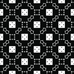 floral seamless pattern background. Geometric ornament for wallpapers and backgrounds. pattern with Black and white color. 