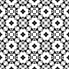 floral seamless pattern background. Geometric ornament for wallpapers and backgrounds. pattern with Black and white color. 