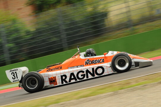 Imola, 6 June 2012: Unknown run on Classic F1 Car 1982 Arrows A4 ex Siegfried Stohr during practice of Imola Classic 2012 on Imola Circuit in Italy.