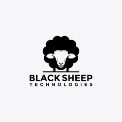 Sheep logo vector template