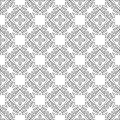 Fototapete Vector geometric pattern. Repeating elements stylish background abstract ornament for wallpapers and backgrounds. pattern with Black and white color.  © t2k4