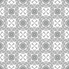 Fototapeta premium Vector geometric pattern. Repeating elements stylish background abstract ornament for wallpapers and backgrounds. pattern with Black and white color. 