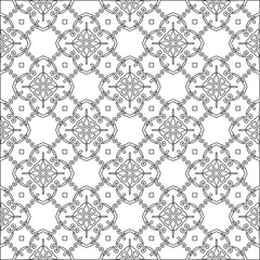 Vector geometric pattern. Repeating elements stylish background abstract ornament for wallpapers and backgrounds. pattern with Black and white color. 