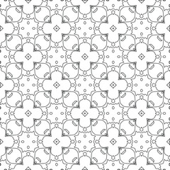 Vector geometric pattern. Repeating elements stylish background abstract ornament for wallpapers and backgrounds. pattern with Black and white color. 