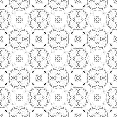 Vector geometric pattern. Repeating elements stylish background abstract ornament for wallpapers and backgrounds. pattern with Black and white color. 