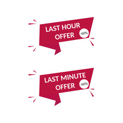 Percentage discount banner icon.10 20 30 40 50 60 70 80 90 percent sale. Vector illustration eps 10