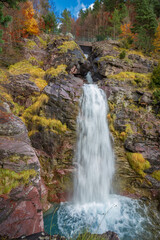 Waterfall in Pineta Valley, Ordesa and Monte Perdido National Park, Spain