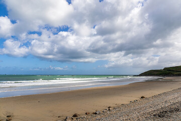 Beach of Plougasnou, Finistere, Brittany, France