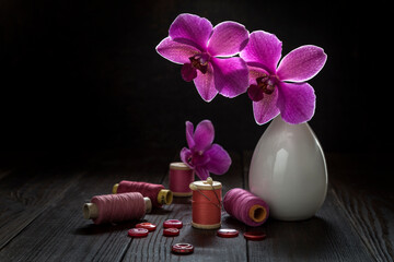 Obraz na płótnie Canvas Image with orchid.