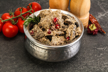 Chicken Liver with cream sauce